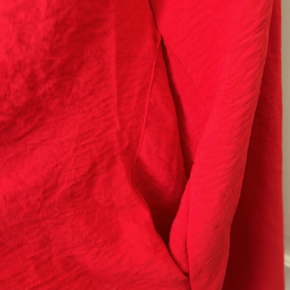 Cotton Bleu Ruffle Strap Red Large Sundress - Picture 5 of 7